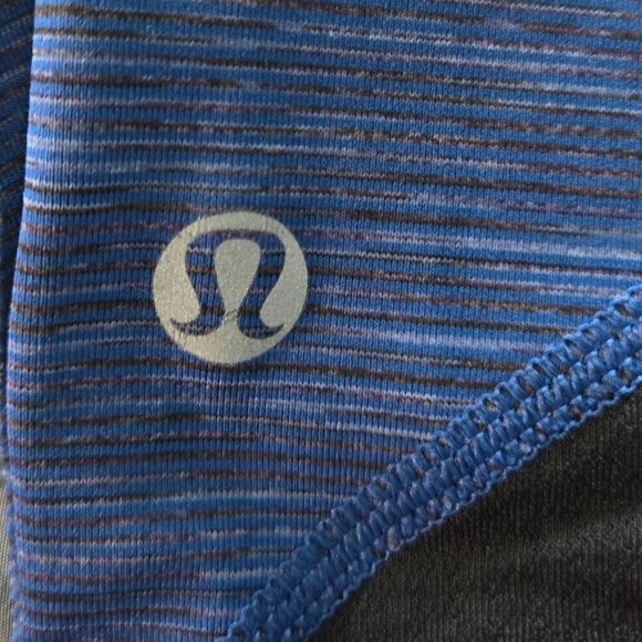 Lululemon Run: For Your Life Crop - 6 Wee Are From Space Limitless Blue Black - Picture 6 of 7
